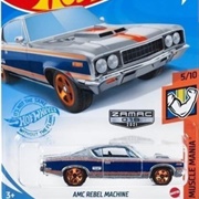 GTB44	219	AMC Rebel Machine (2nd Color - Zamac)	Muscle Mania 			New in Mainline 			Walmart Exclusive
