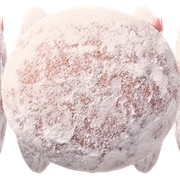 Krispy Kreme Powdered With Strawberry Kreme