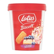 Lotus Biscoff With Blueberry Cheesecake Ice Cream
