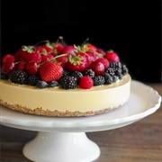 Cantaloupe Cheesecake With Summer Berries