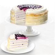 Blueberry Cheesecake Crepe Cake