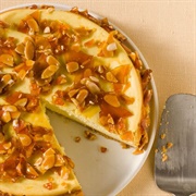 Amaretto Cheesecake With Almond Brittle