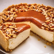Caramel Almond Cheesecake