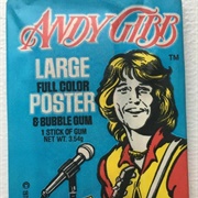 Donruss Andy Gibb Poster & Bubble Gum