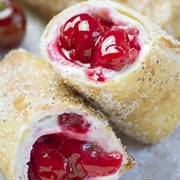 Cherry Cheesecake Chimichangas
