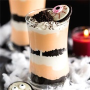 No Bake Halloween Oreo Cheesecake Parfait