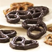 Dark Chocolate Covered Pretzel Snacks