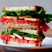 Tomato and Meat Sandwich