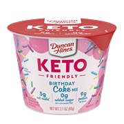 Duncan Hines Keto Friendly Birthday Cake Cups