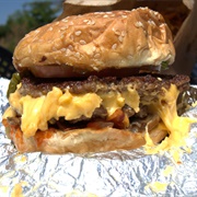 Five Guys Cheeseburger