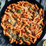 Spinach Tomato Pasta Bake