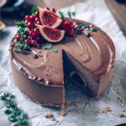 Chocolate &#39;N Figs Raw Vegan Cheesecake