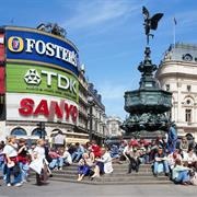 Piccadilly Circus Including Statue of Eros