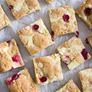 White Chocolate Cranberry Cheesecake Cookie Bars