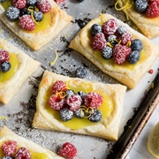 Lemon Berry Cheesecake Puff Pastries