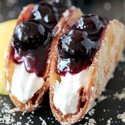 Berry Cheesecake Tacos