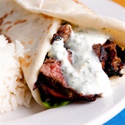 Lebanese Lamb Wrap in Sydney, Australia