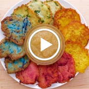 Rainbow Latkes