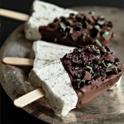 Mint Chocolate Cheesecake Popsicles