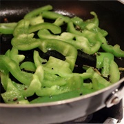 Cooked Green Peppers