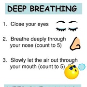 Take Deep Breaths in Through Your Nose, Deep Breaths Out Through Your Mouth.