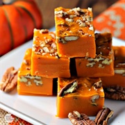 Pumpkin Spice Pecan Fudge
