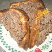 Broiled Ground Beef on Toast