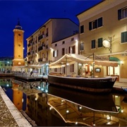 Dinner on a Boat in Comacchio