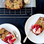 Chocolate Chunk Banana Bread With Espresso Mascarpone