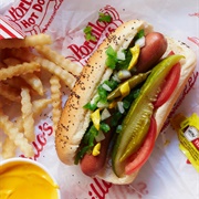 Chicago-Style Hot Dog in Chicago