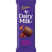 Cadbury Dairy Milk Rum &amp; Raisin