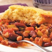 Cornbread-Topped Frijoles