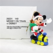 Mickey on Train