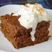 Gingerbread With Whipped Cream