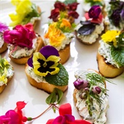 Flower Crostini