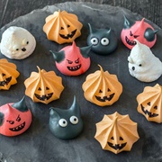 Halloween Meringue Cookies