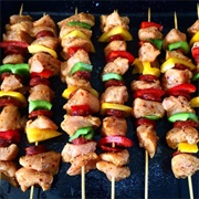 Chicken and Chorizo Kebabs