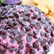 Black Raspberry Chocolate Chip Cheesecake Cheeseball