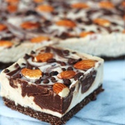 Raw Vegan Chocolate Almond Cheesecake Bars