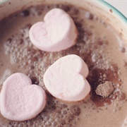 Hot Chocolate With Heart Marshmallow
