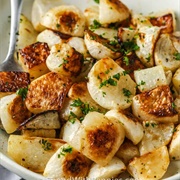 Roasted White Turnips