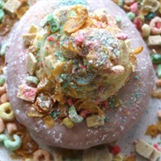 Cereal Glazed Cheesecake Donut