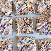 Crunchy Almond Halloween Bars