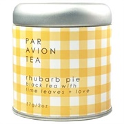 Par Avion Tea Rhubarb Pie