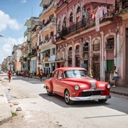 Ride in a Vintage Car in Havana