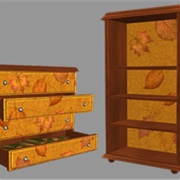 Fall Dresser and Bookshelf
