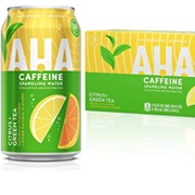 AHA Sparkling Water Citrus + Green Tea (With Caffeine)