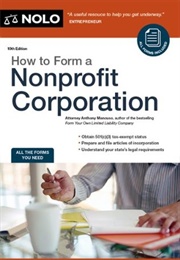 How to Form a Non-Profit Corporation (Anthony Mancuso)