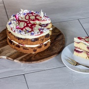 Plum and White Chocolate Cake