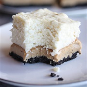 Peanut Butter No-Bake Marshmallow Cheesecake Bars